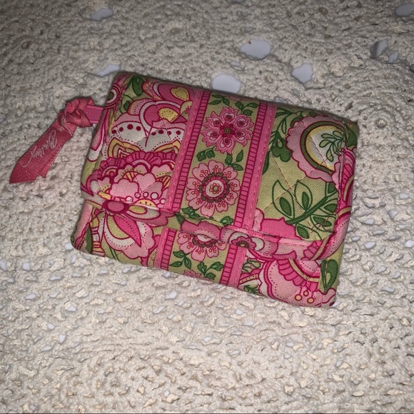 Vera Bradley Handbags - Vera Bradley Tri-fold Wallet in Petal Pink